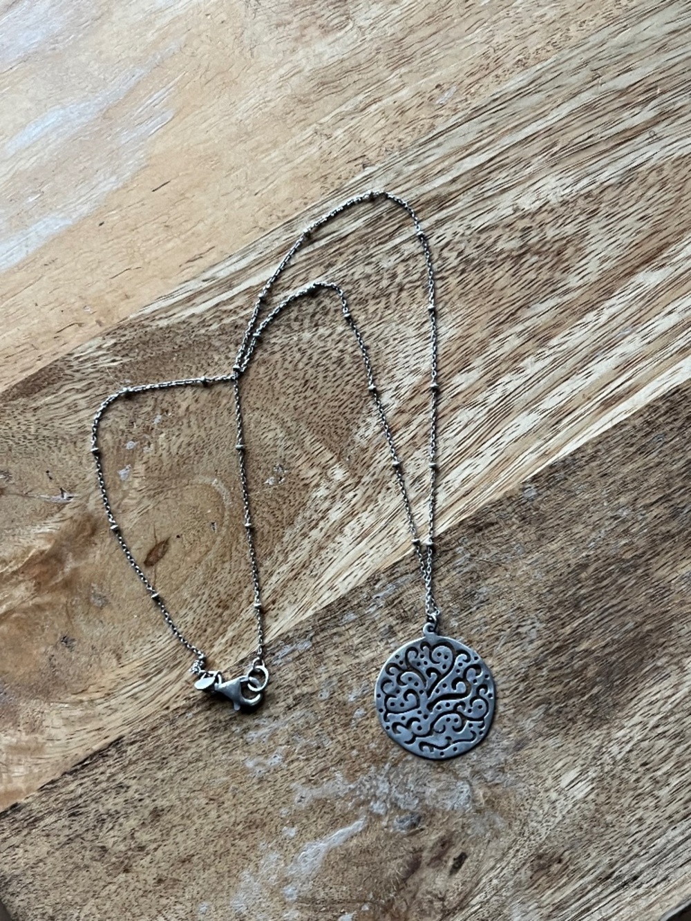 Silpada  925 Sterling Silver " Filigree Disk"